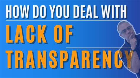 'No detail, no transparency' .